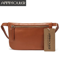 Women Small Waist Bag Pu Leather Fanny Pack Slim Waist Pack