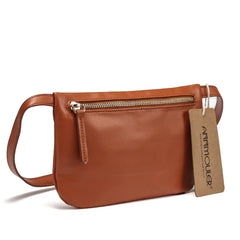 Women Small Waist Bag Pu Leather Fanny Pack Slim Waist Pack