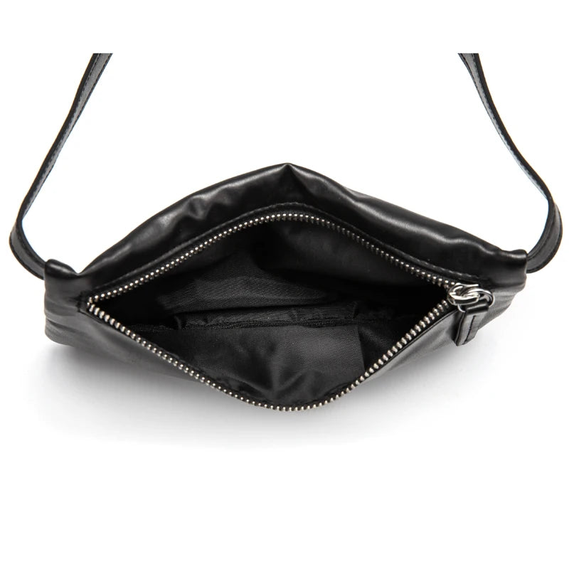 Women Small Waist Bag Pu Leather Fanny Pack Slim Waist Pack