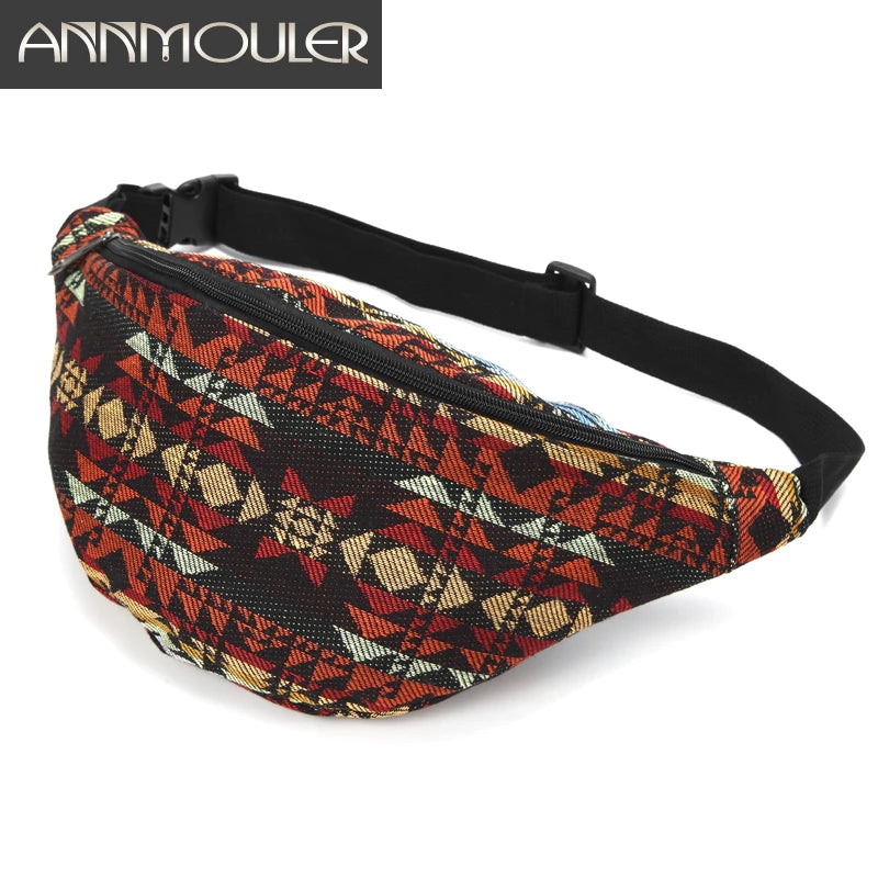 Women Waist Bag Large Capacity Fanny Pack Hand-free Waist Pack