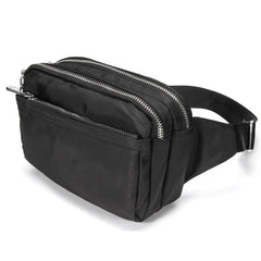 Large Capacity Women's Fanny Pack Tri-Zip Waist Bag High Phone Pocket Purse