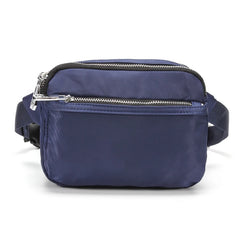 Large Capacity Women's Fanny Pack Tri-Zip Waist Bag High Phone Pocket Purse