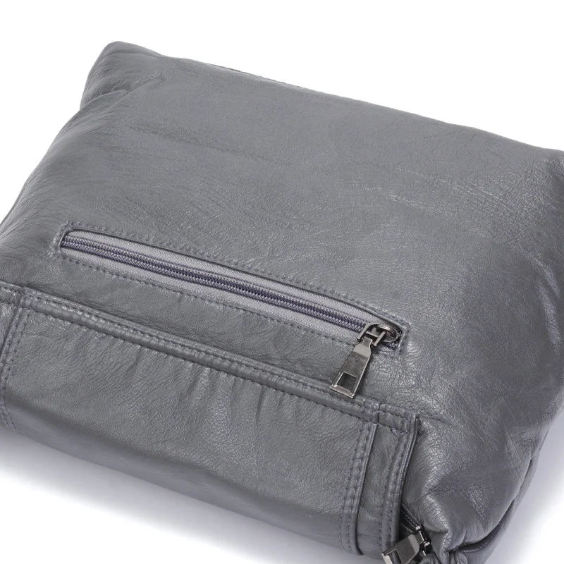 Large Capacity Women Crossbody Bag Shoulder Bag Soft Pu Leather Messenger Bag