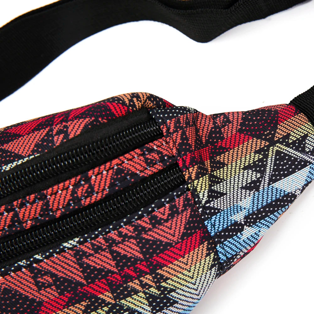 Bohemian Fabric Print Waist Pack Fanny Bag