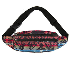 Bohemian Fabric Print Waist Pack Fanny Bag