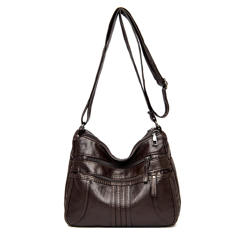 Annmouler Small Crossbody Bag Soft Handbag Purse Messenger Bag