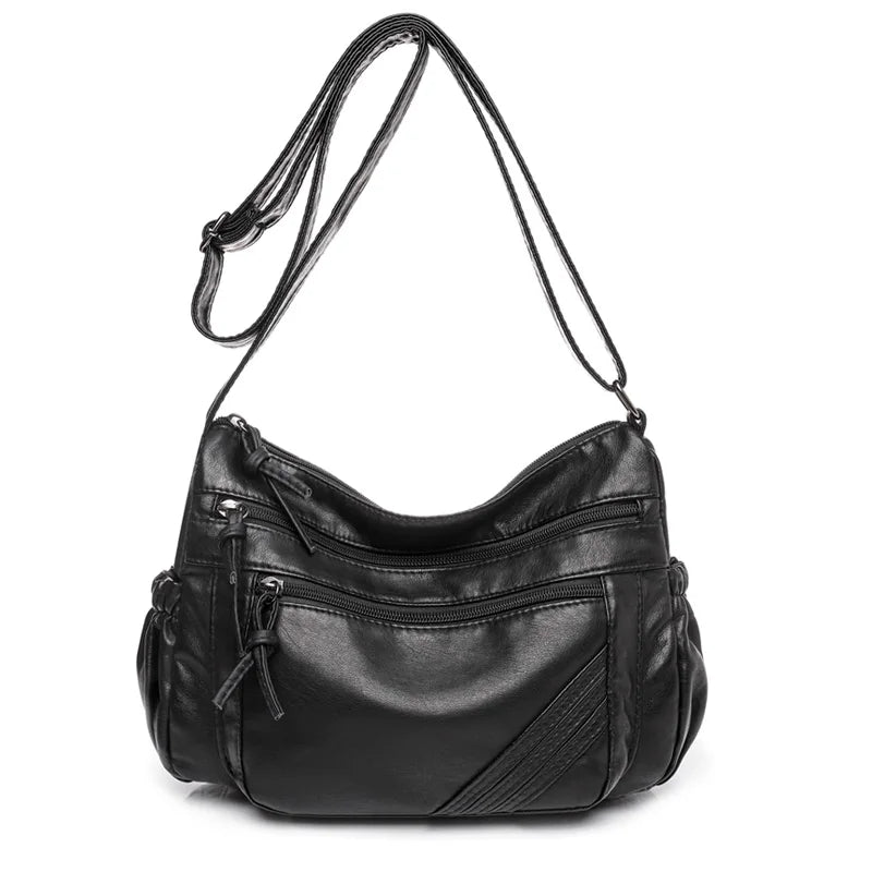 Vintage Women Shoulder Bag Pu Leather Crossbody Female Messenger Purse