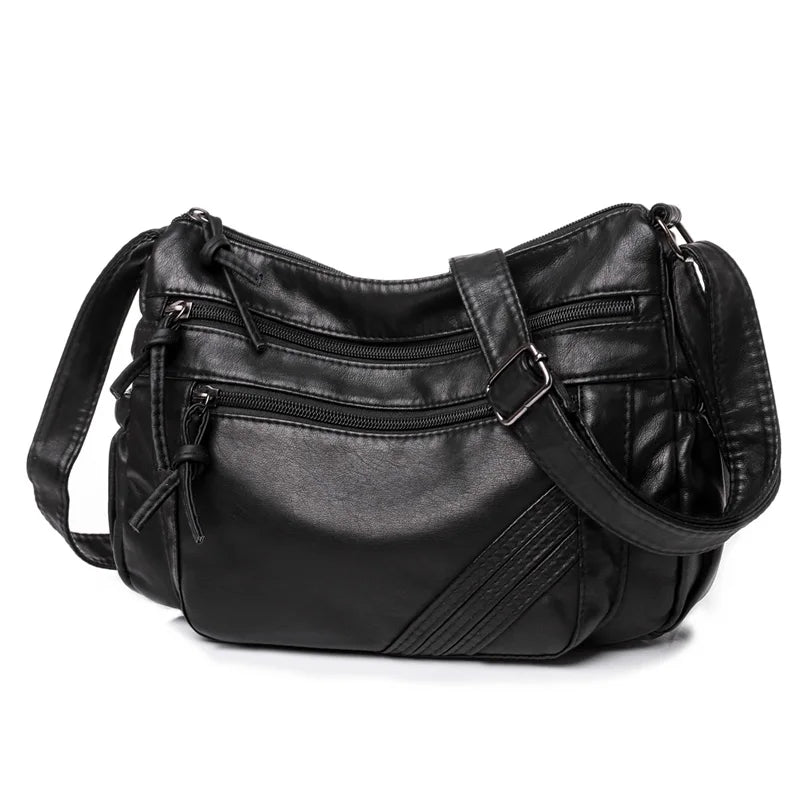 Vintage Women Shoulder Bag Pu Leather Crossbody Female Messenger Purse
