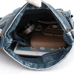 Women's Soft Leather Crossbody Bag Multi-pockets Shoulder Bag