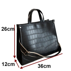 Stone Pattern Shoulder Bags For Women Tote Bags High Capacity Messenger Bag Lady