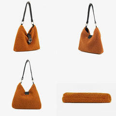 Soft Wool Plush Women Shoulder Bags Winter Style Underarm Bags Hot HPS998