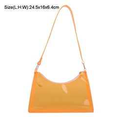 Summer Women's Transparent Handbags Jelly Bag Ladies Shoulder Beach Bag HPS131