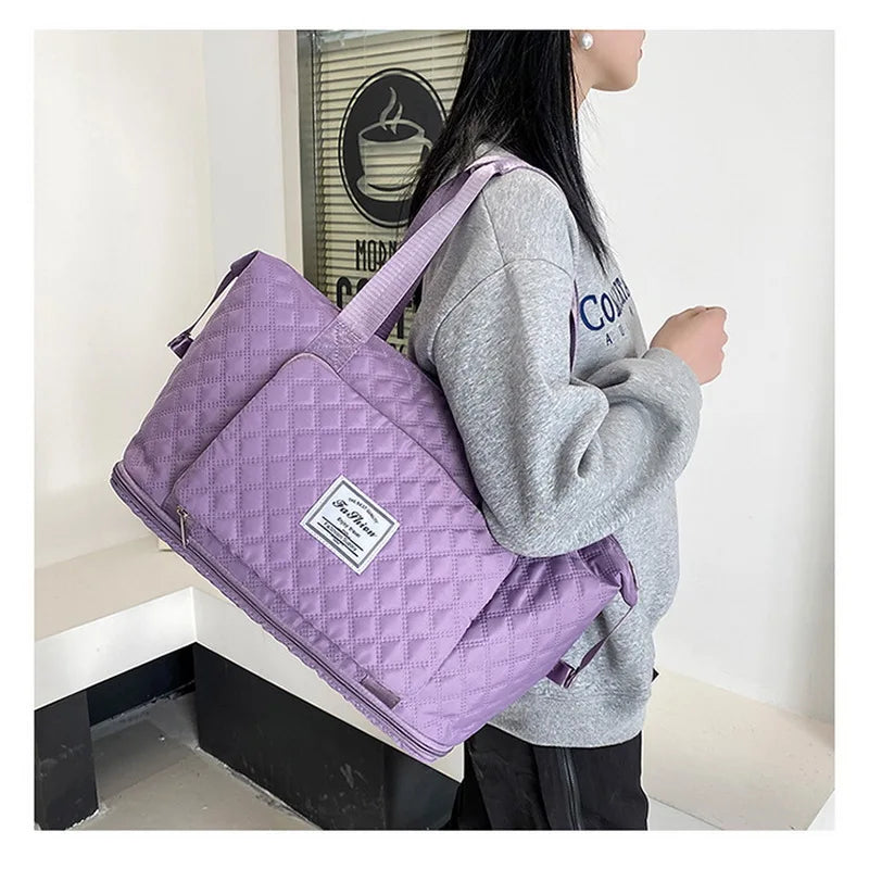 Women Travel Bag Waterproof Dry Wet Separation Gym Yoga Bags