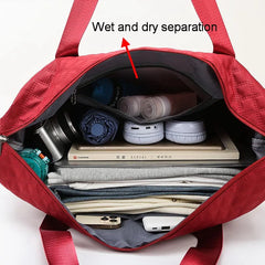 Women Travel Bag Waterproof Dry Wet Separation Gym Yoga Bags