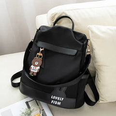 Anti-Theft Backpack Female Oxford Cloth Travel Bag Large Capacity School Bag