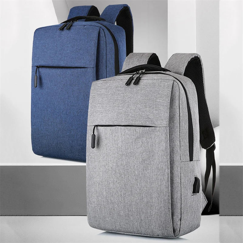Anti Theft Enlarge Backpack USB External Charge 14-inch Laptop Men