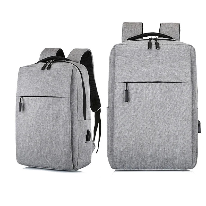 Anti Theft Enlarge Backpack USB External Charge 14-inch Laptop Men