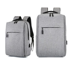 Anti Theft Enlarge Backpack USB External Charge 14-inch Laptop Men
