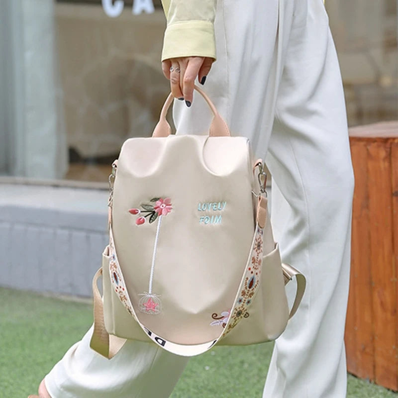 Anti Theft Women Backpack Ladies Daypack Lightweight School Bag