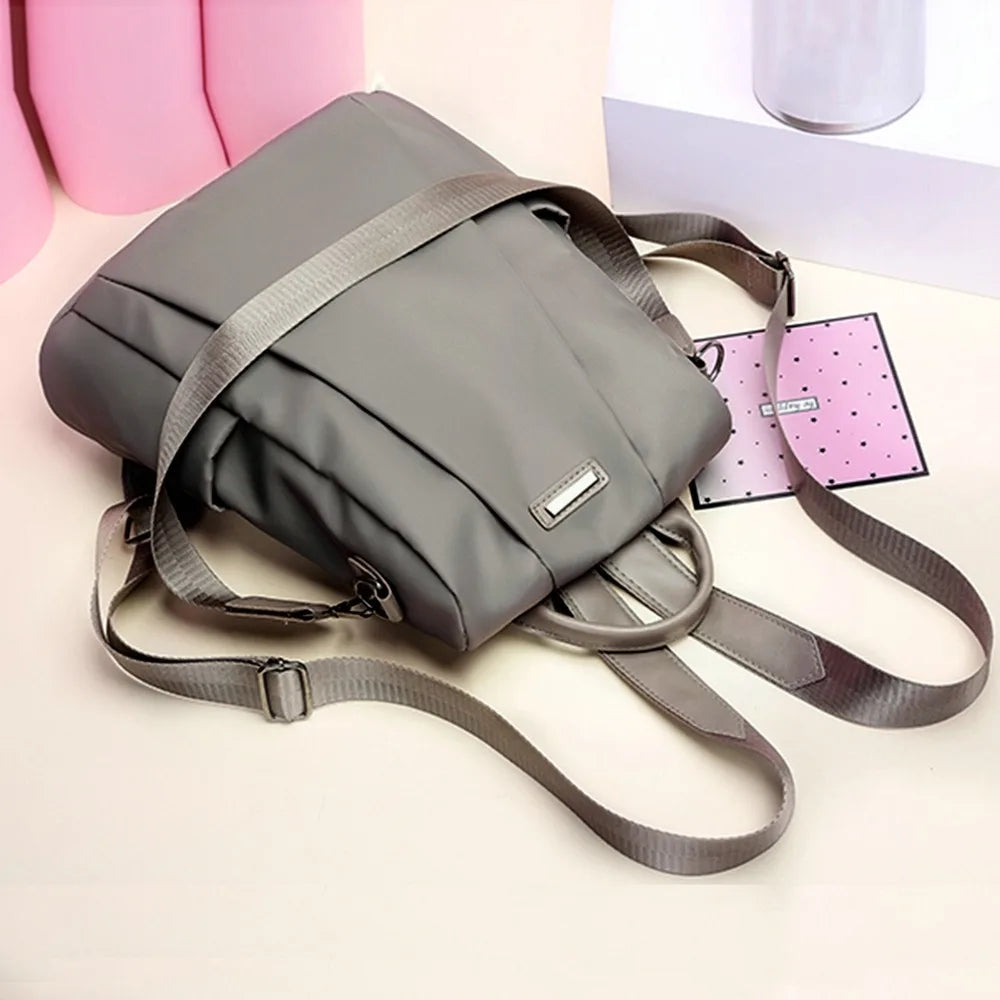 Anti Theft Women Backpacks Nylon Travel Laptop Backpack Waterproof