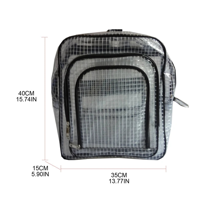 Anti-static Clear PVC Backpack Cleanroom Engineer Tool Bag