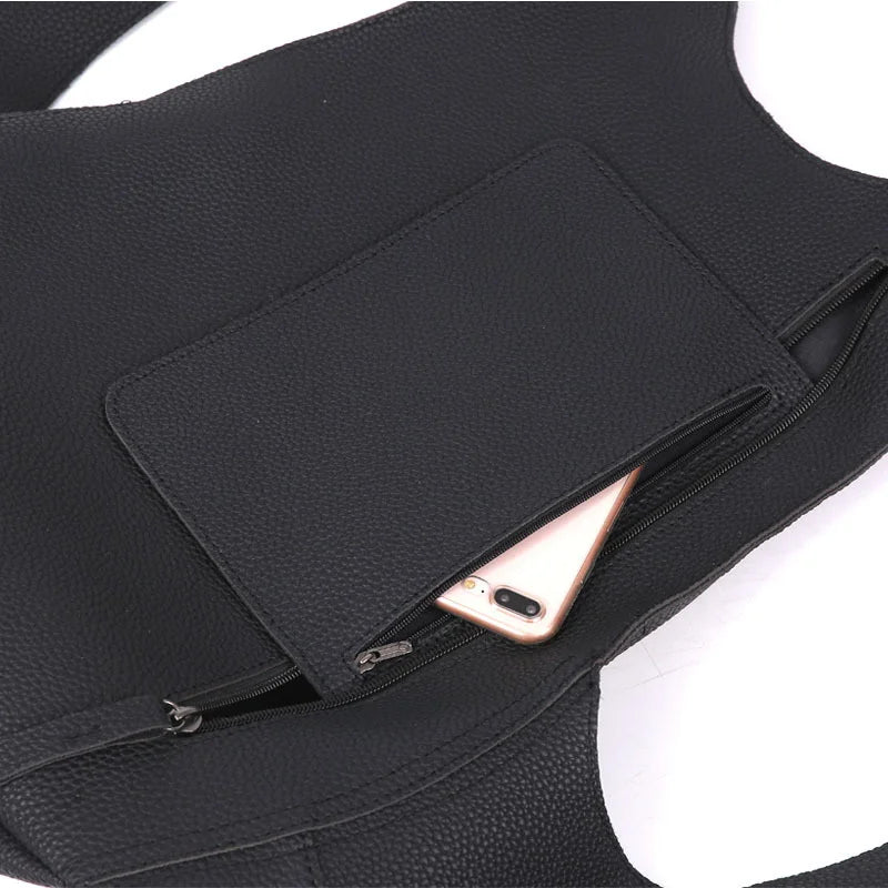 Anti-theft Leather Backpack Travel Rucksack School Bag for Women Men