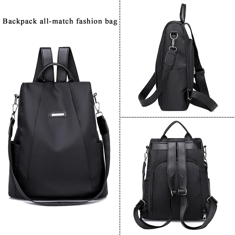 Anti-theft Backpack Women Casual Waterproof School Bags For Teenage Girl