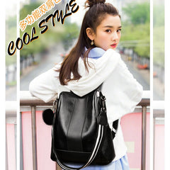 Anti-theft Women Backpacks Pu Leather Travel Backpacks Large Capacity Schoolbag