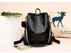 Anti-theft Women Backpacks Pu Leather Travel Backpacks Large Capacity Schoolbag