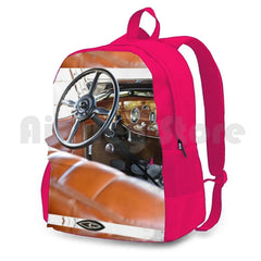 Vintage Car Dashboard Outdoor Hiking Backpack