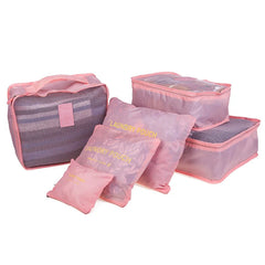6pcs Travel Organizer Duffel Weekend Bag Families Men Women Luggage Bag