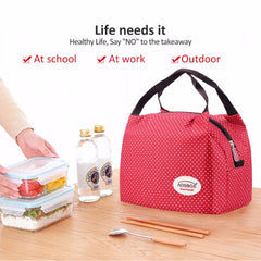 Insulated Canvas Lunch Bag for Men Women Kids
