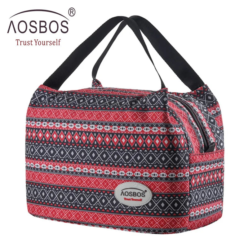 Insulated Canvas Lunch Bag for Men Women Kids