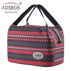 Insulated Canvas Lunch Bag for Men Women Kids
