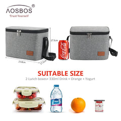 Portable Thermal Lunch Bags for Women Kids Men Insulated Tote Bag