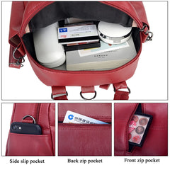 Vintage Small Backpack High Capacity Travel School Bag