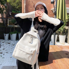 Vintage PU Leather Large Capacity Women's Backpack