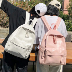 Vintage PU Leather Large Capacity Women's Backpack