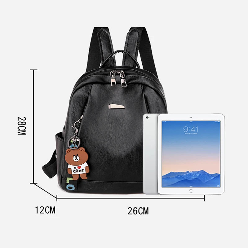 Vintage Waterproof Women Backpack Large Capacity School Bag