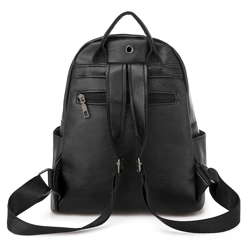 Vintage Waterproof Women Backpack Large Capacity School Bag