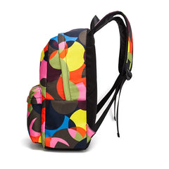 Colorful Print School Bag Female Backpack Large Capacity