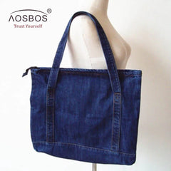 Women Denim Shoulder Bags Tote High Capacity Handbag