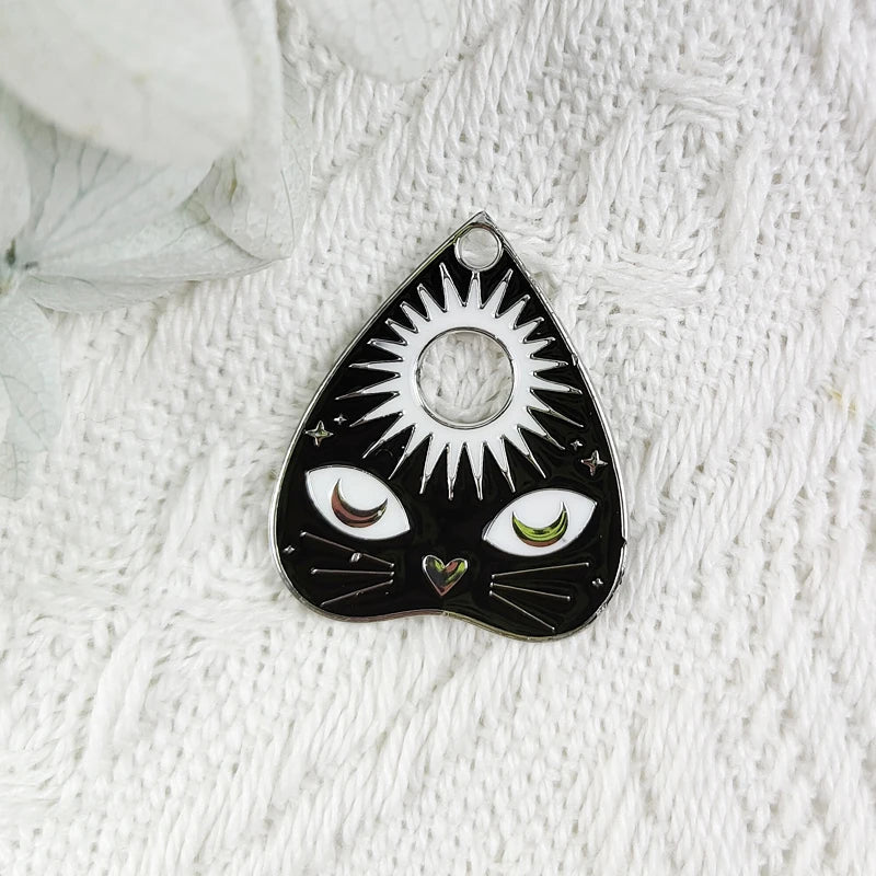 10pcs Punk Tarot Card Enamel Charms DIY Halloween Pendants