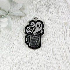 10pcs Punk Tarot Card Enamel Charms DIY Halloween Pendants