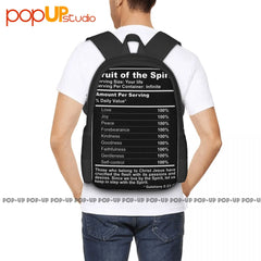 Jesus Love Peace Christian Backpack Large Capacity Bookbag
