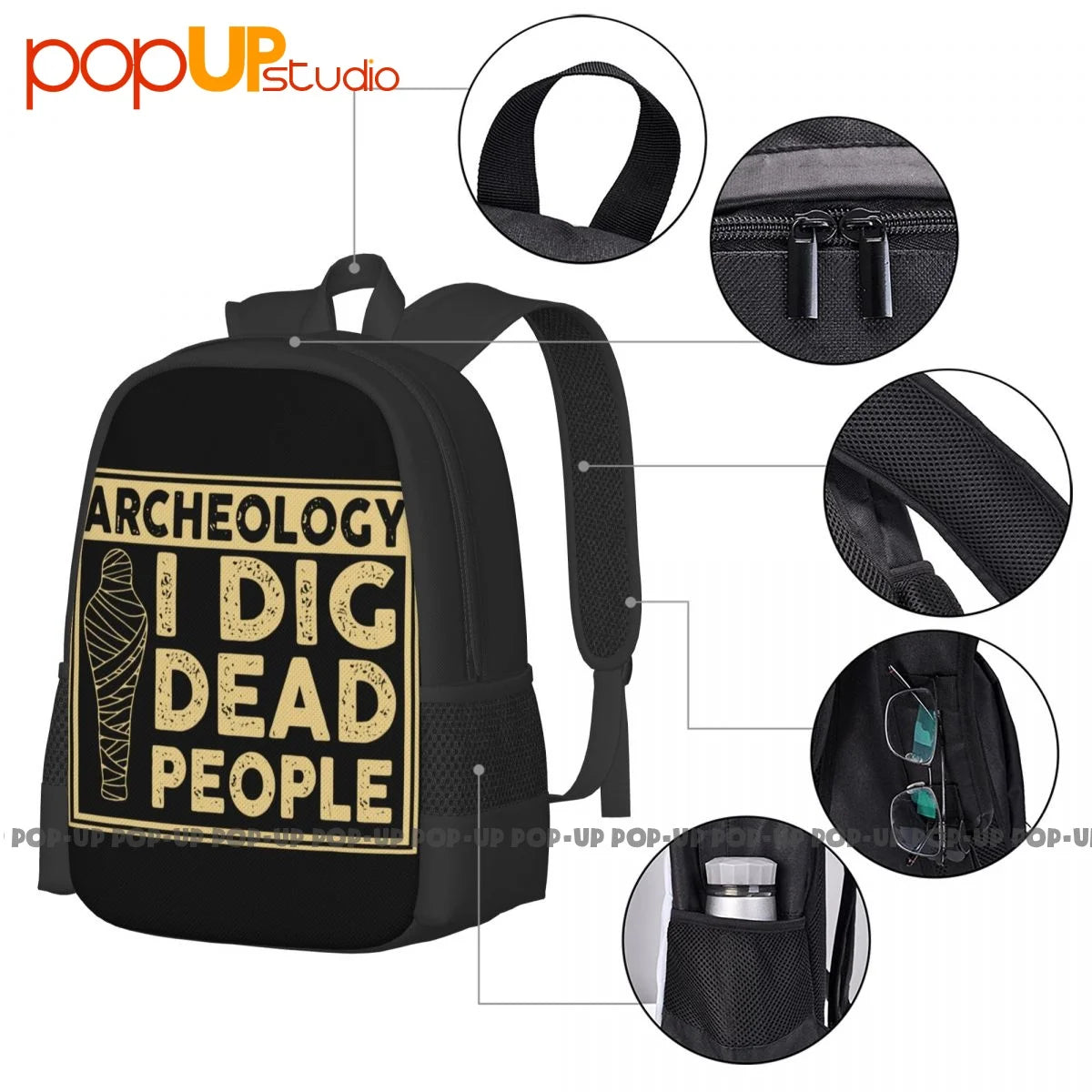 Archeology Digging Backpack Large Capacity Softback