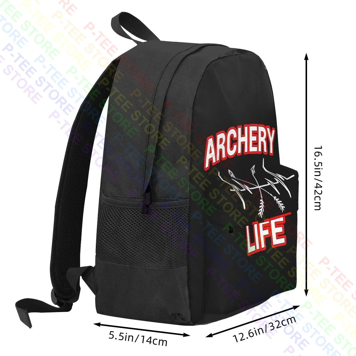 Archery Life Large Capacity Backpack Bookbag Swimming Gym Tote Bag