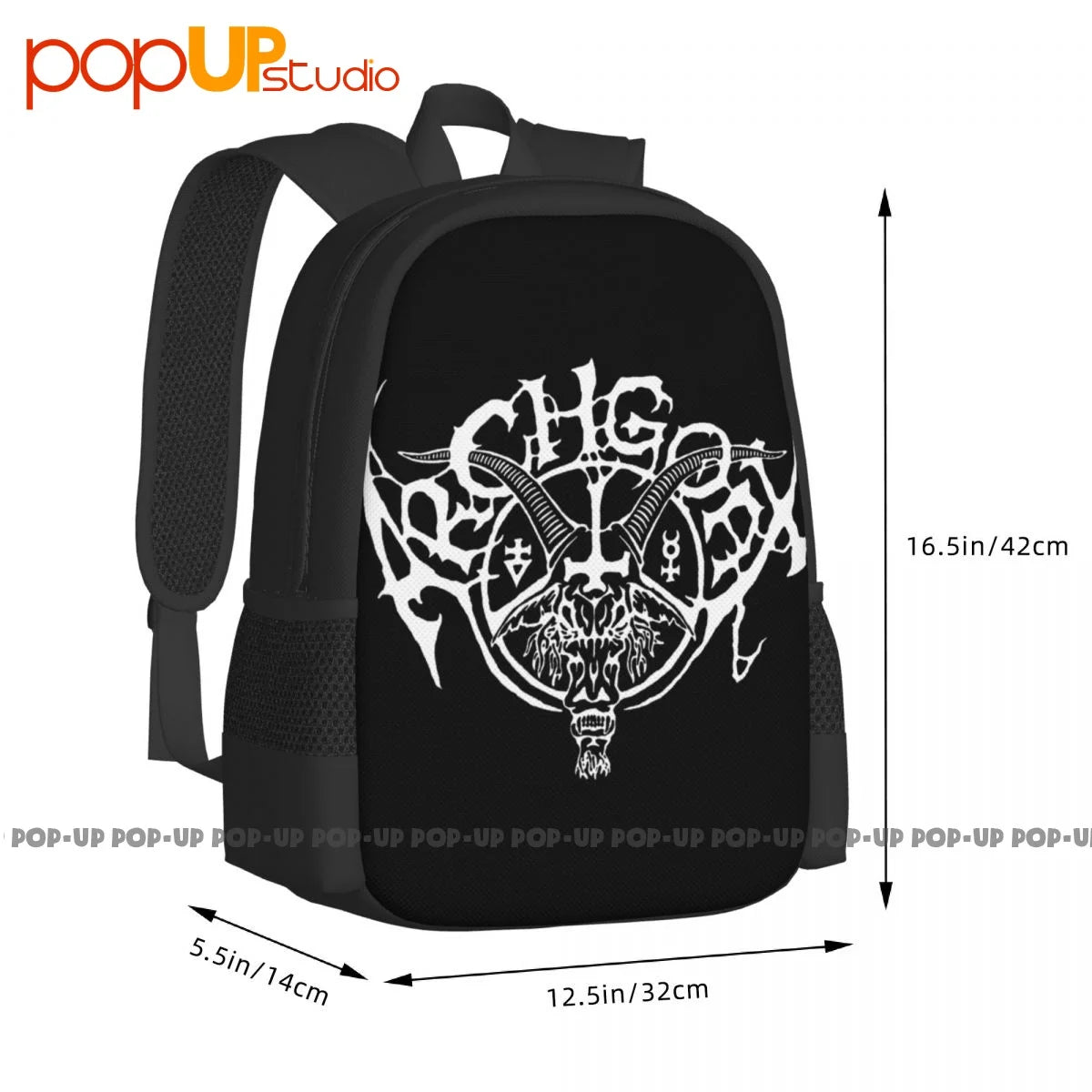 Archgoat Luciferian March Backpack Large Capacity Vintage School Sport Bag