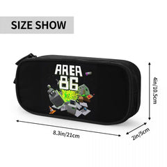 Anime Zipper Pen Box Student School Stationery Bag