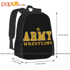 Army Wrestling Backpack Large Capacity Bookbag Softback Gymnast Bag